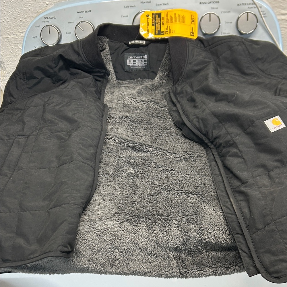 Carhartt Women's Black Bomber Jacket with Fleece Lining